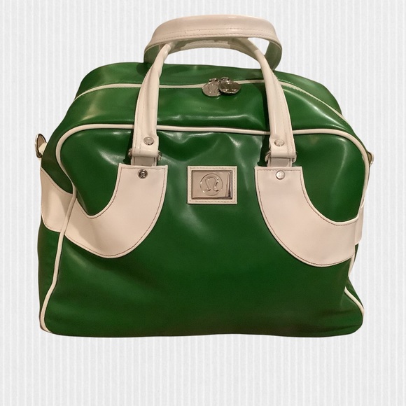 lululemon athletica Handbags - Lululemon Green & White Bowler / Gym / Overnight / Travel Bag